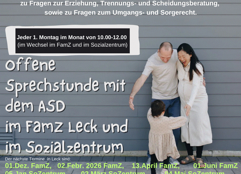 Offene Sprechstunde mit dem Allgemeinen Sozialen Dienst (Leck)